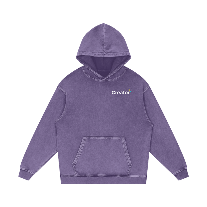 Snow Washed Cotton Hoodie