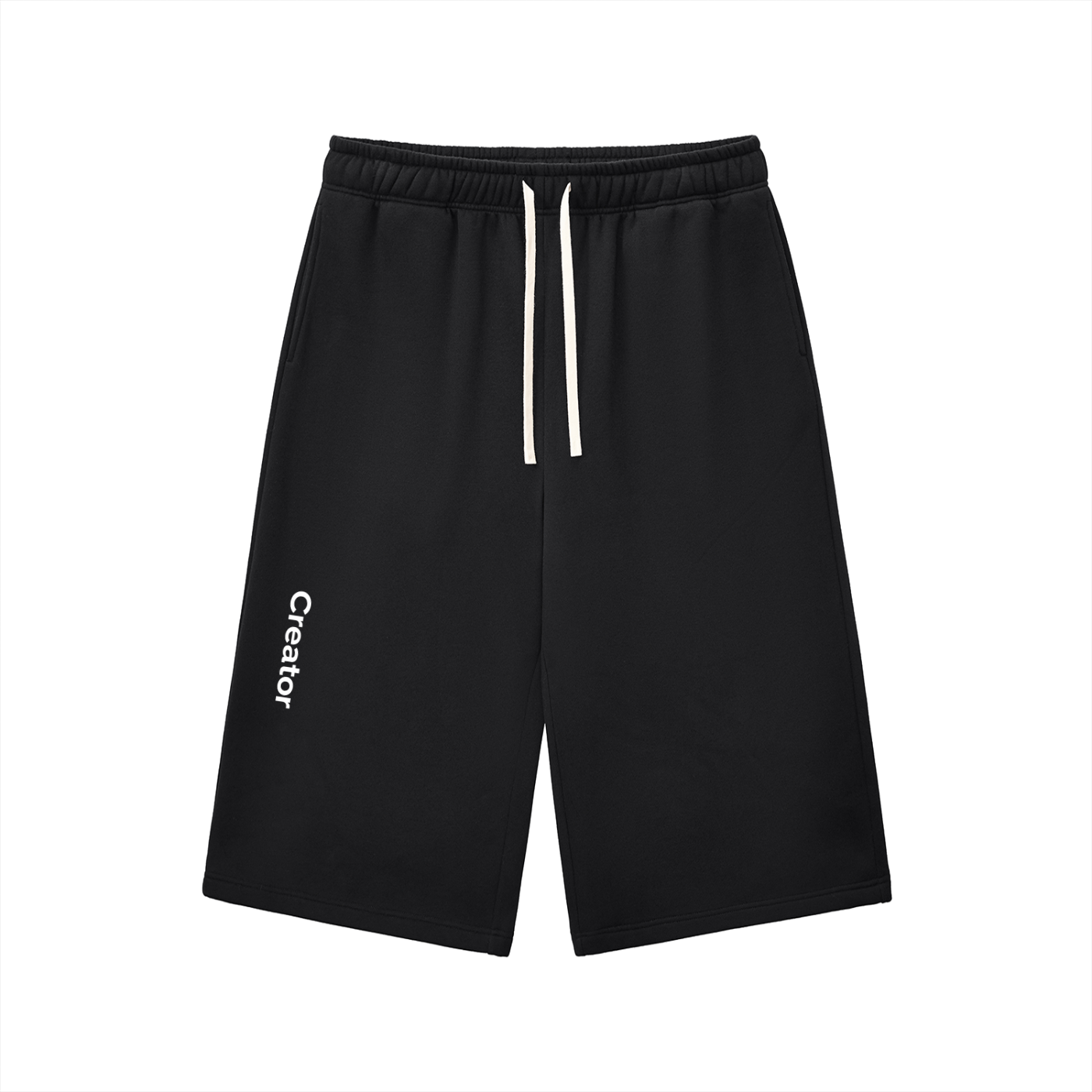 Relaxed Drawstring Three-quarter Sweatpants