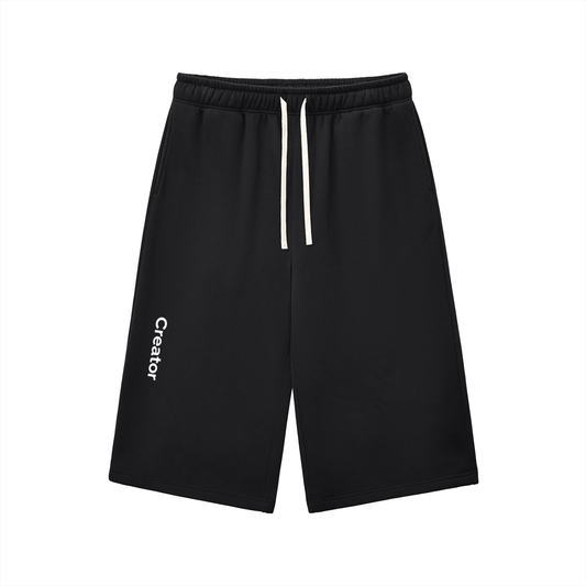 Relaxed Drawstring Three-quarter Sweatpants