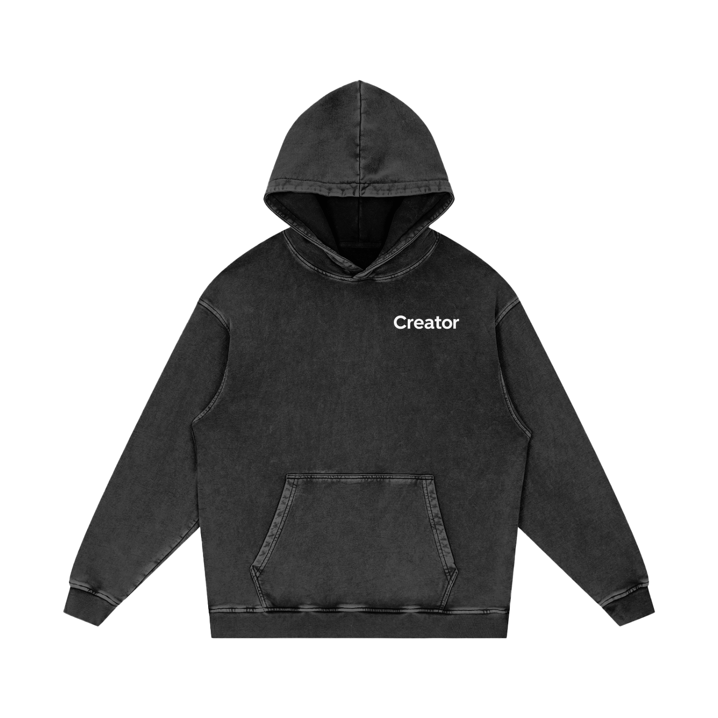 Snow Washed Cotton Hoodie
