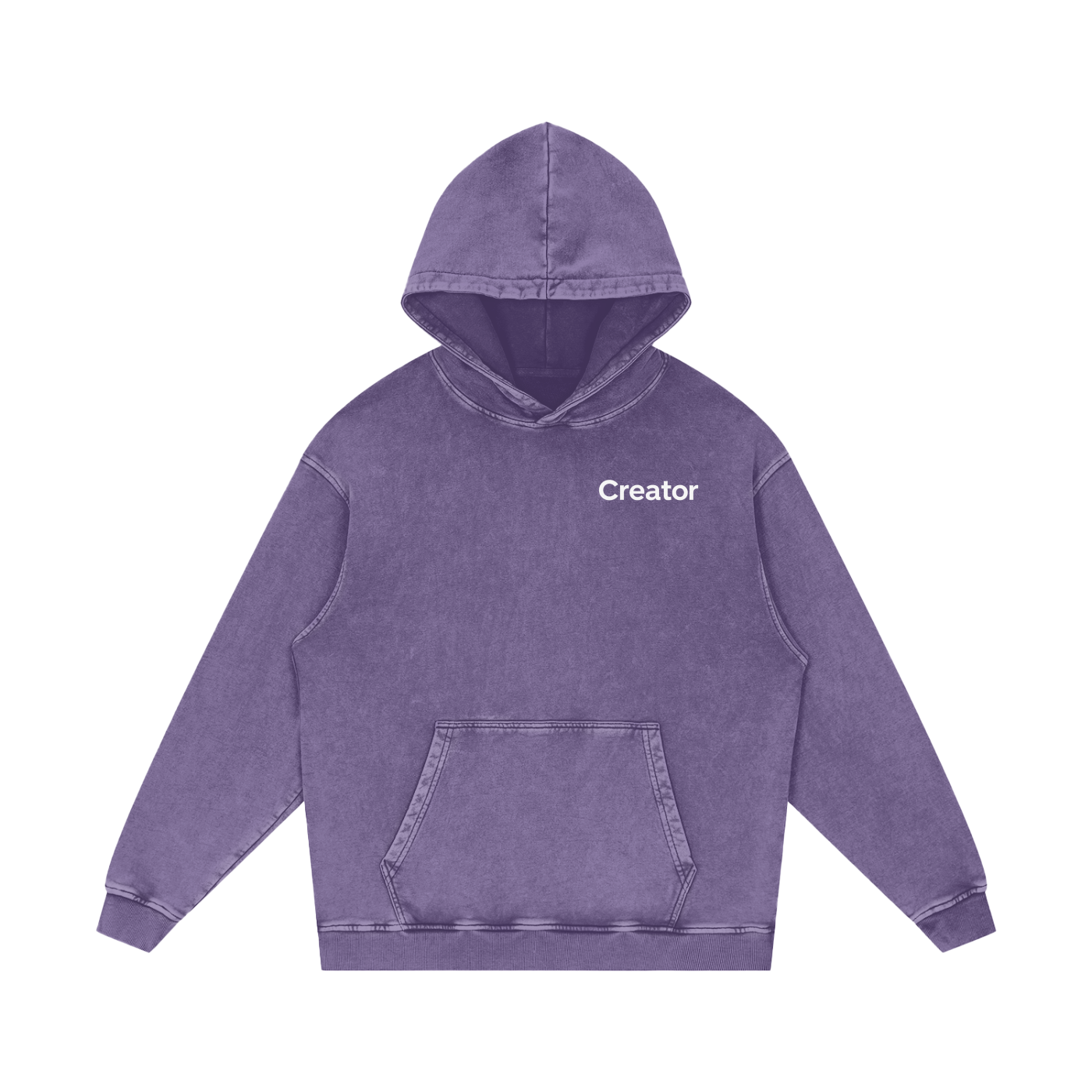 Snow Washed Cotton Hoodie
