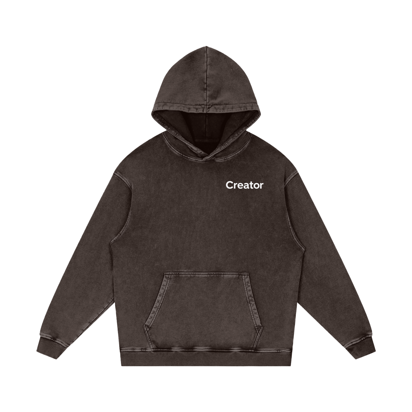 Snow Washed Cotton Hoodie