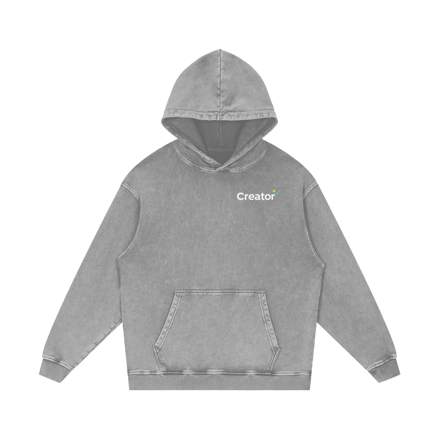 Snow Washed Cotton Hoodie