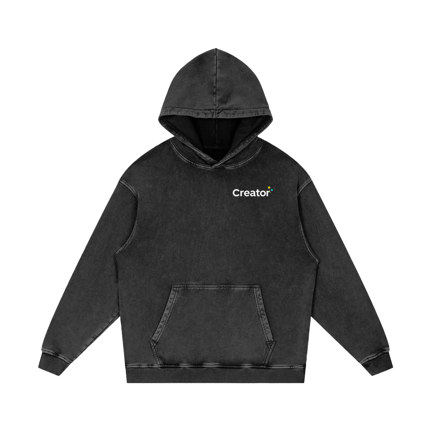 Snow Washed Cotton Hoodie