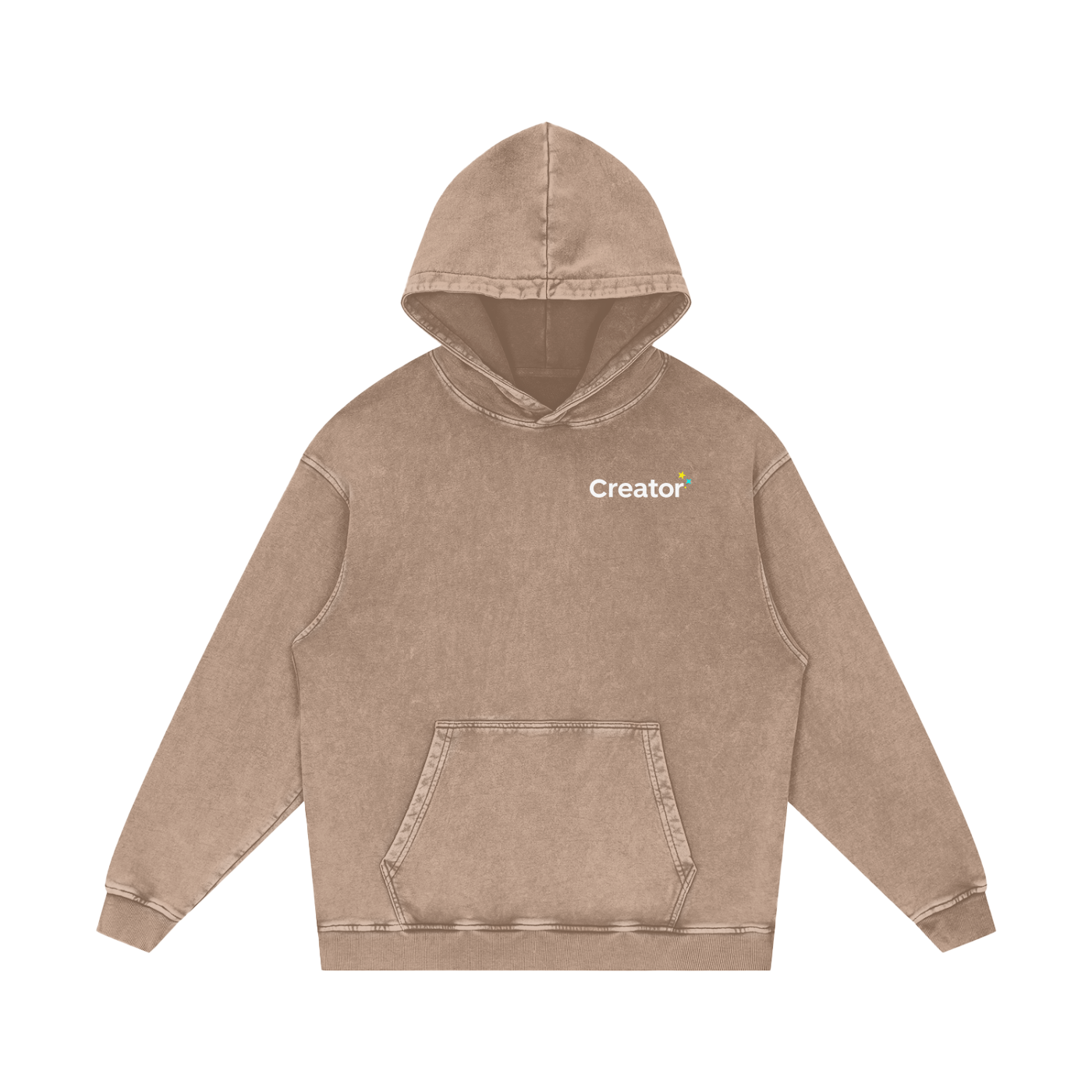 Snow Washed Cotton Hoodie