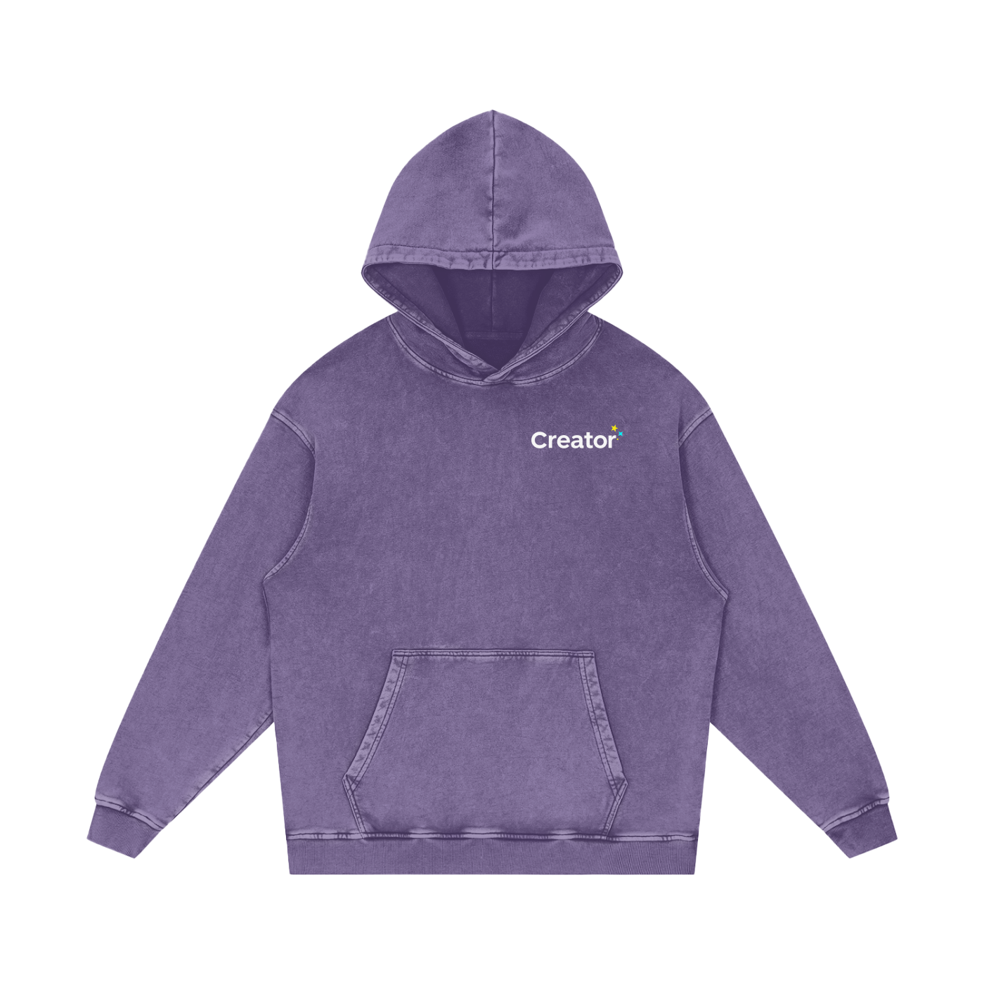 Snow Washed Cotton Hoodie