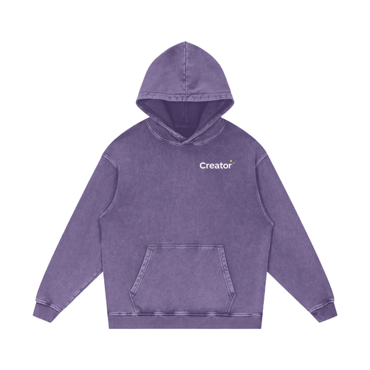 Snow Washed Cotton Hoodie